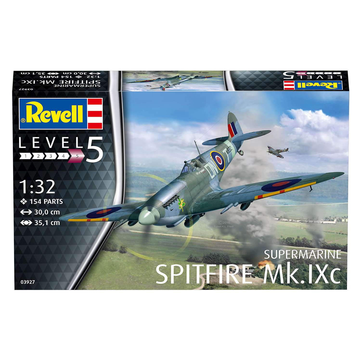 Сборная модель Revell Британский истребитель Spitfire MkIXC времен Второй мировой войны 03927 - фото 3