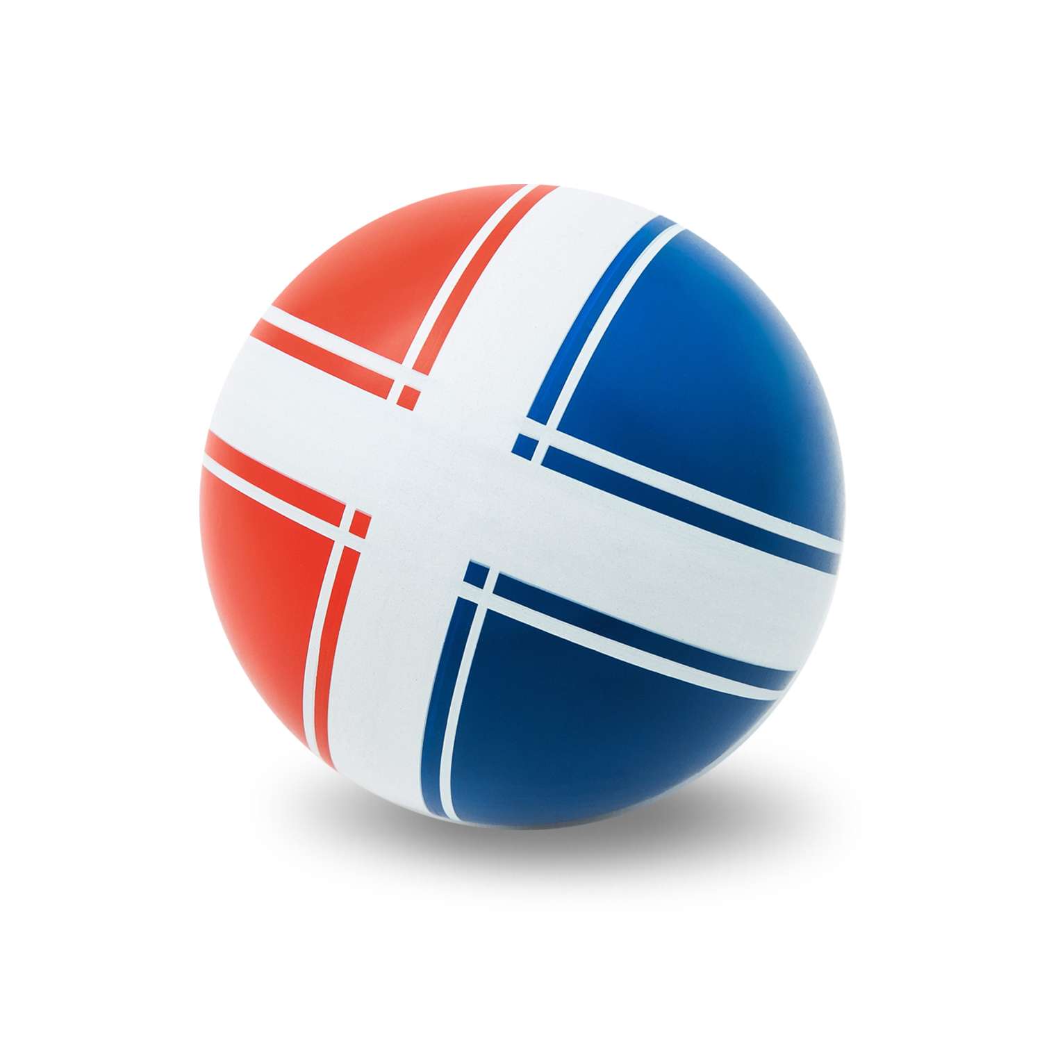 Мяч ЧАПАЕВ Крестики-нолики красный синий 200мм - фото 2