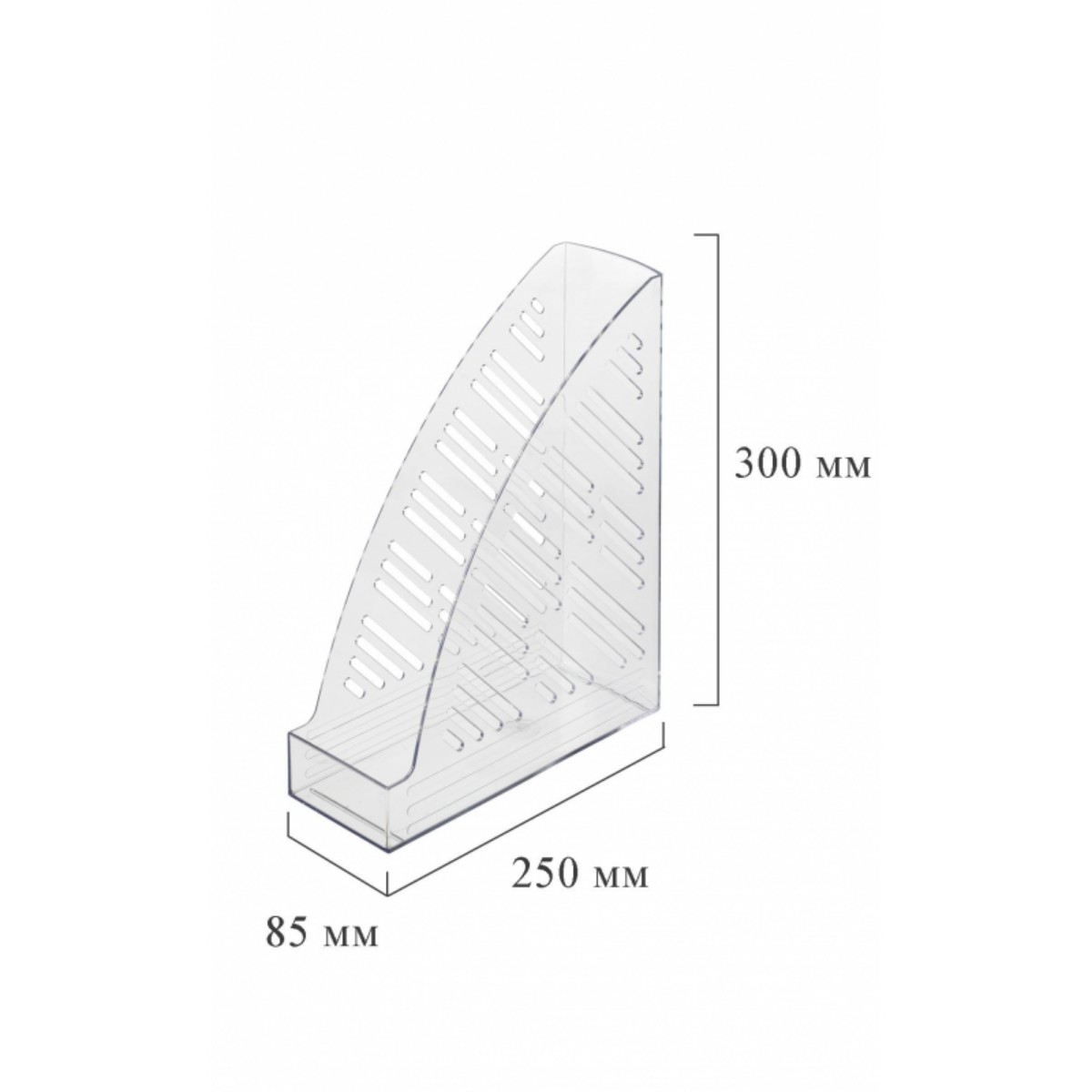 Вертикальный накопитель Attache 85мм прозрачный 4 штуки в упаковке - фото 5