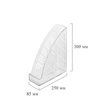 Вертикальный накопитель Attache 85мм прозрачный 4 штуки в упаковке