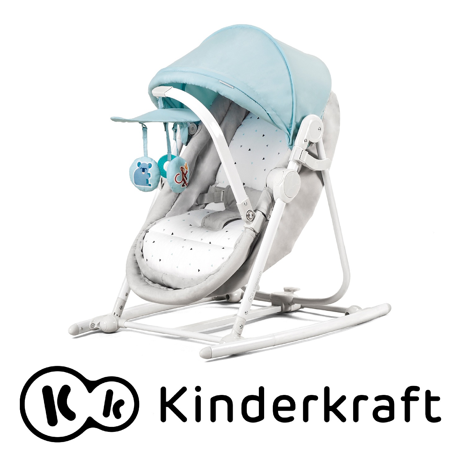 Колыбель-шезлонг Kinderkraft Unimo Light Blue - фото 2