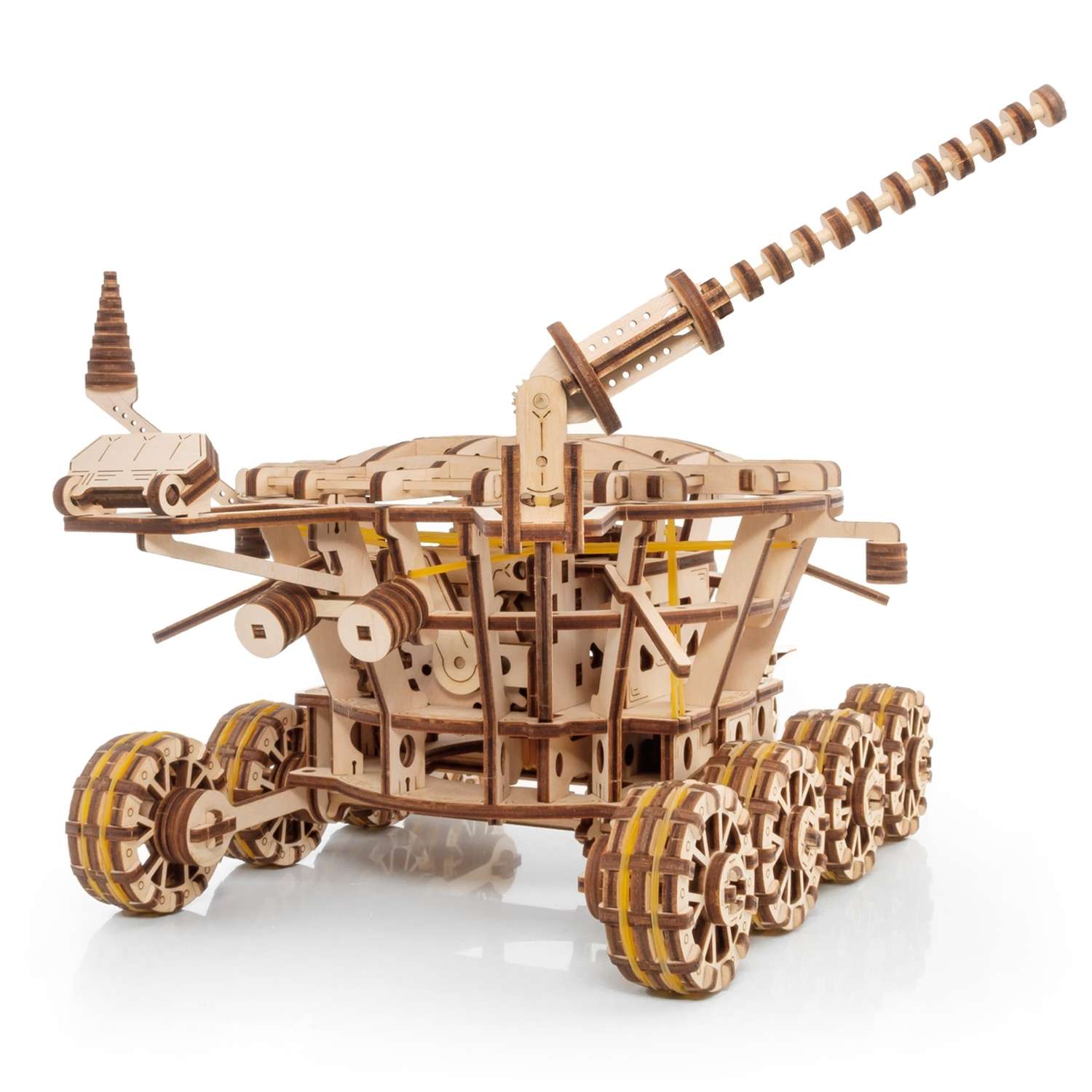 Сборная модель Eco Wood Art Робот Луноход - фото 13