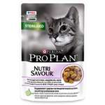 Корм влажный для кошек PRO PLAN Nutri Savour 85г с индейкой в желе при стерилизации и кастрации пауч