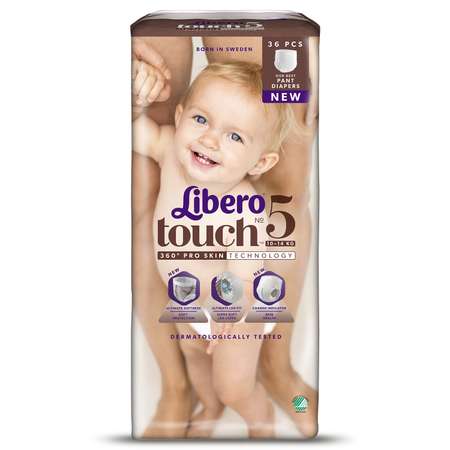 Подгузники-трусики Libero Touch 5 10-14кг 36шт