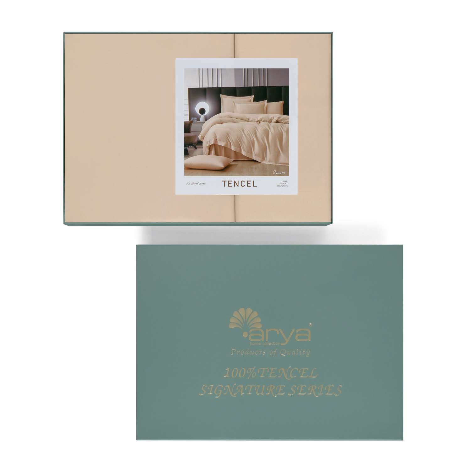Постельное белье Arya Home Collection Евро Tencel Arty комплект тенсель сатин - фото 8