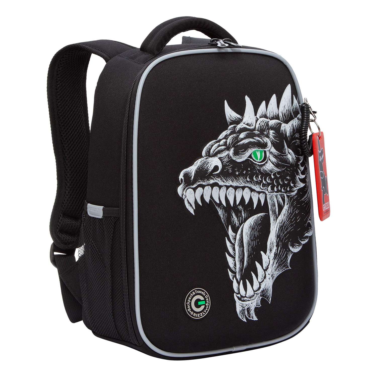 Рюкзак школьный Grizzly Черный RAw-497-3/1 - фото 2