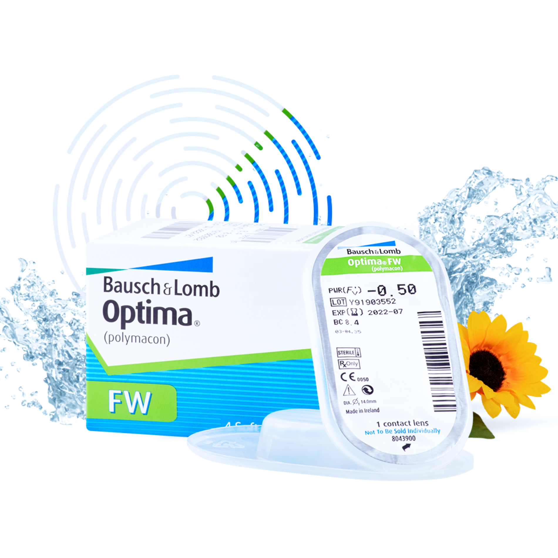 Контактные линзы Bausch+Lomb Optima FW 4 pk (квартальные) R 8.4 D -8.00 - фото 3