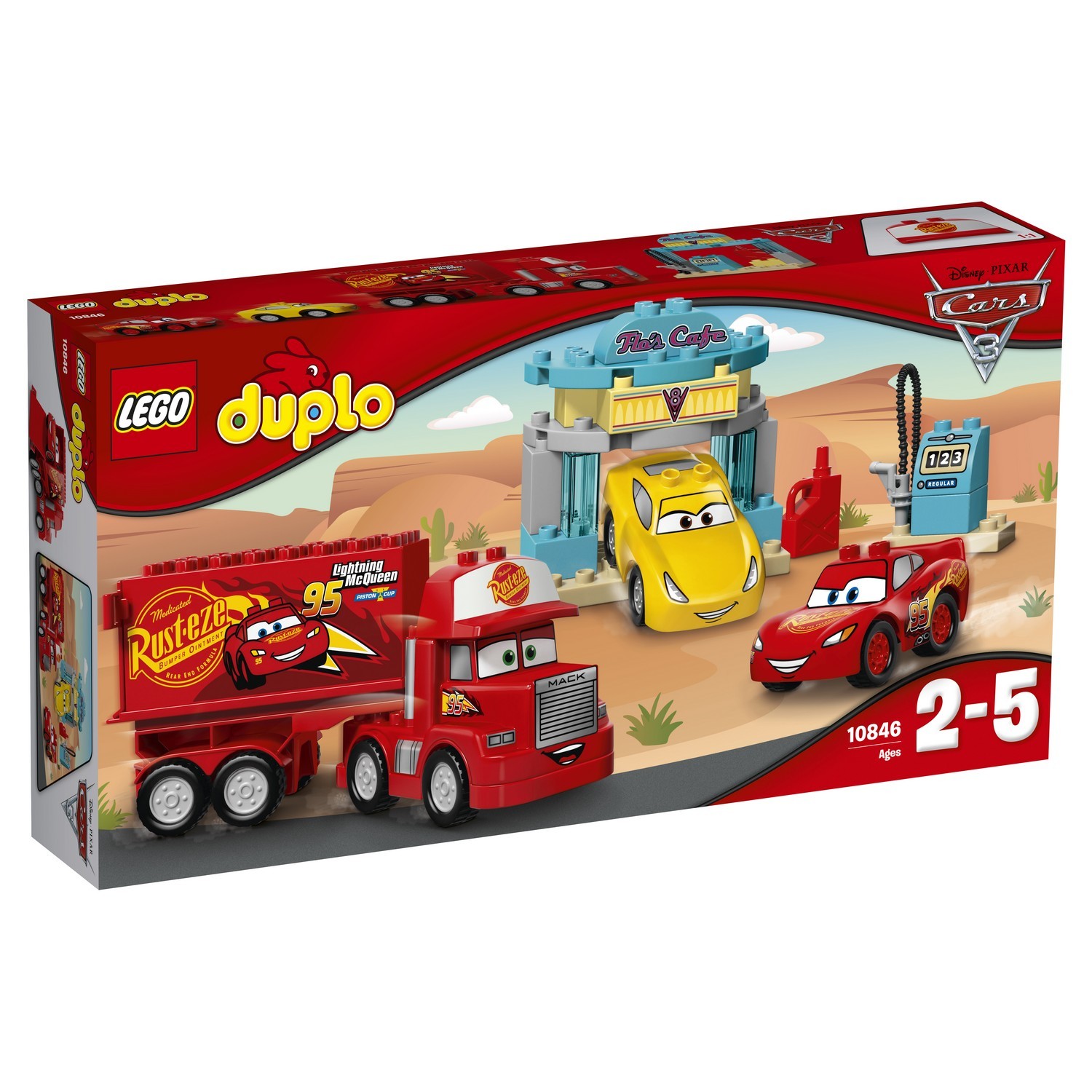 Конструктор LEGO DUPLO Cars TM Кафе Фло (10846) купить по цене 3799 ₽ в  интернет-магазине Детский мир