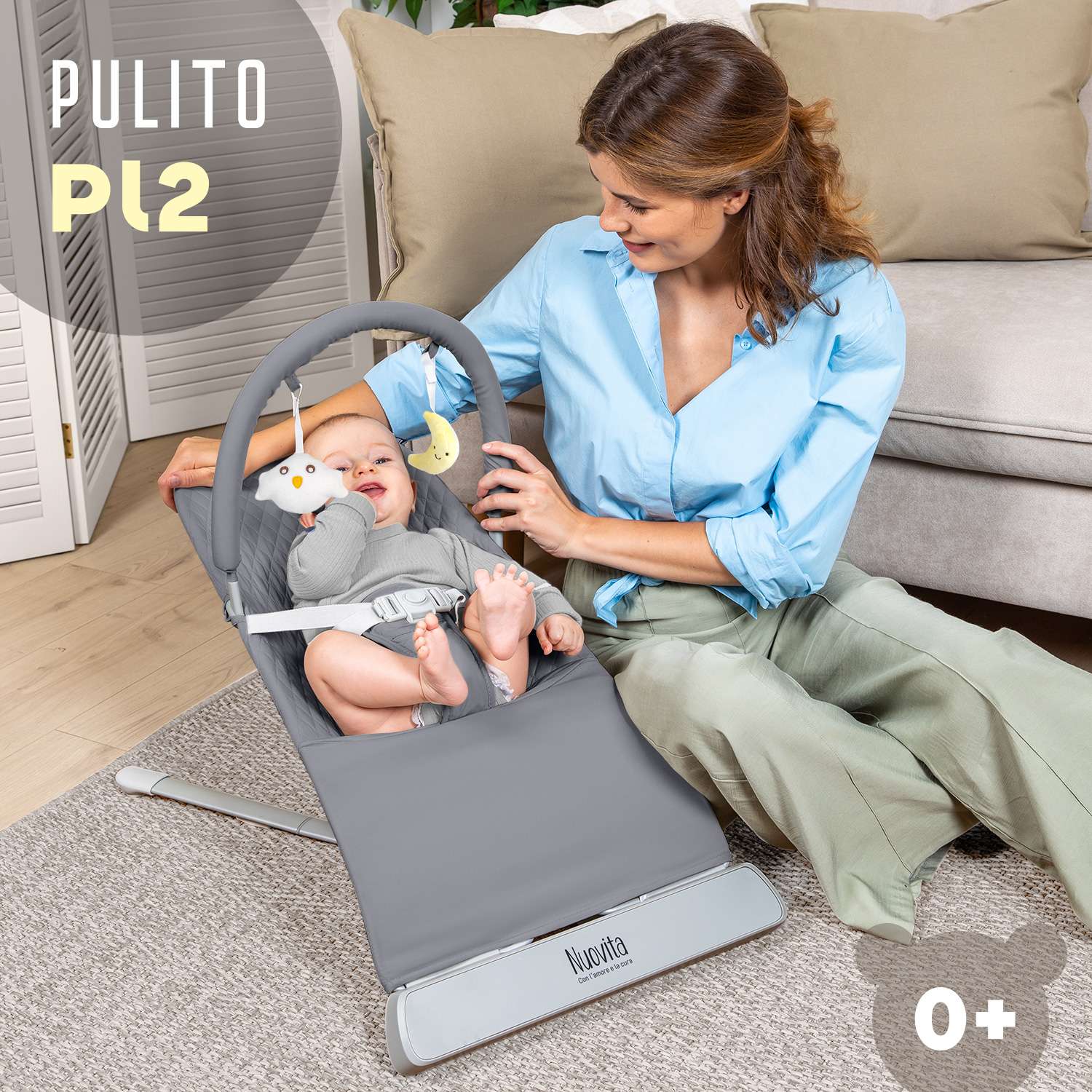 Шезлонг для новорожденного Nuovita Pulito PL2 - фото 2
