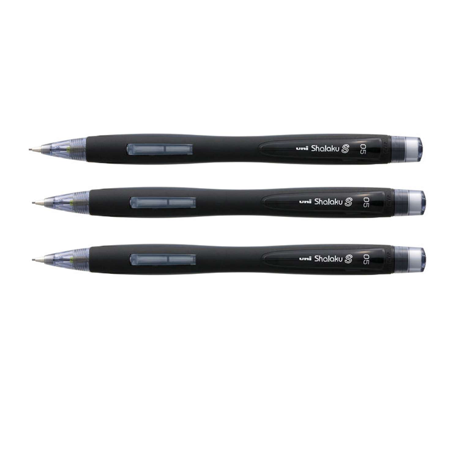 Механический карандаш UNI Shalaku M5-228 черный 0.5 мм. 3 шт - фото 1