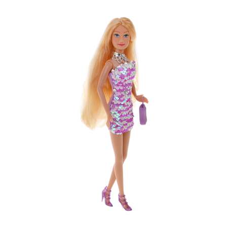 Кукла Наша Игрушка Красотка в платье с пайетками для девочки
