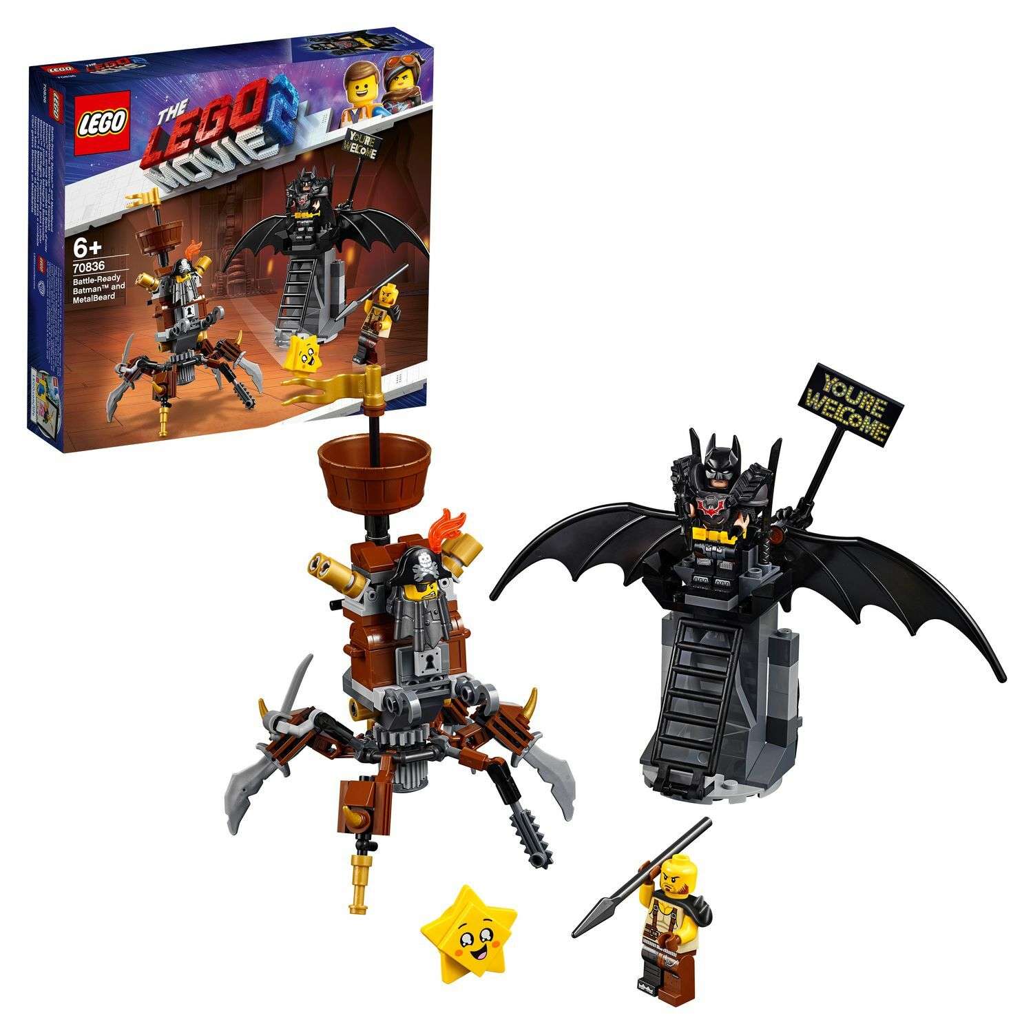Конструктор LEGO Movie Боевой Бэтмен и Железная борода 70836 - фото 1
