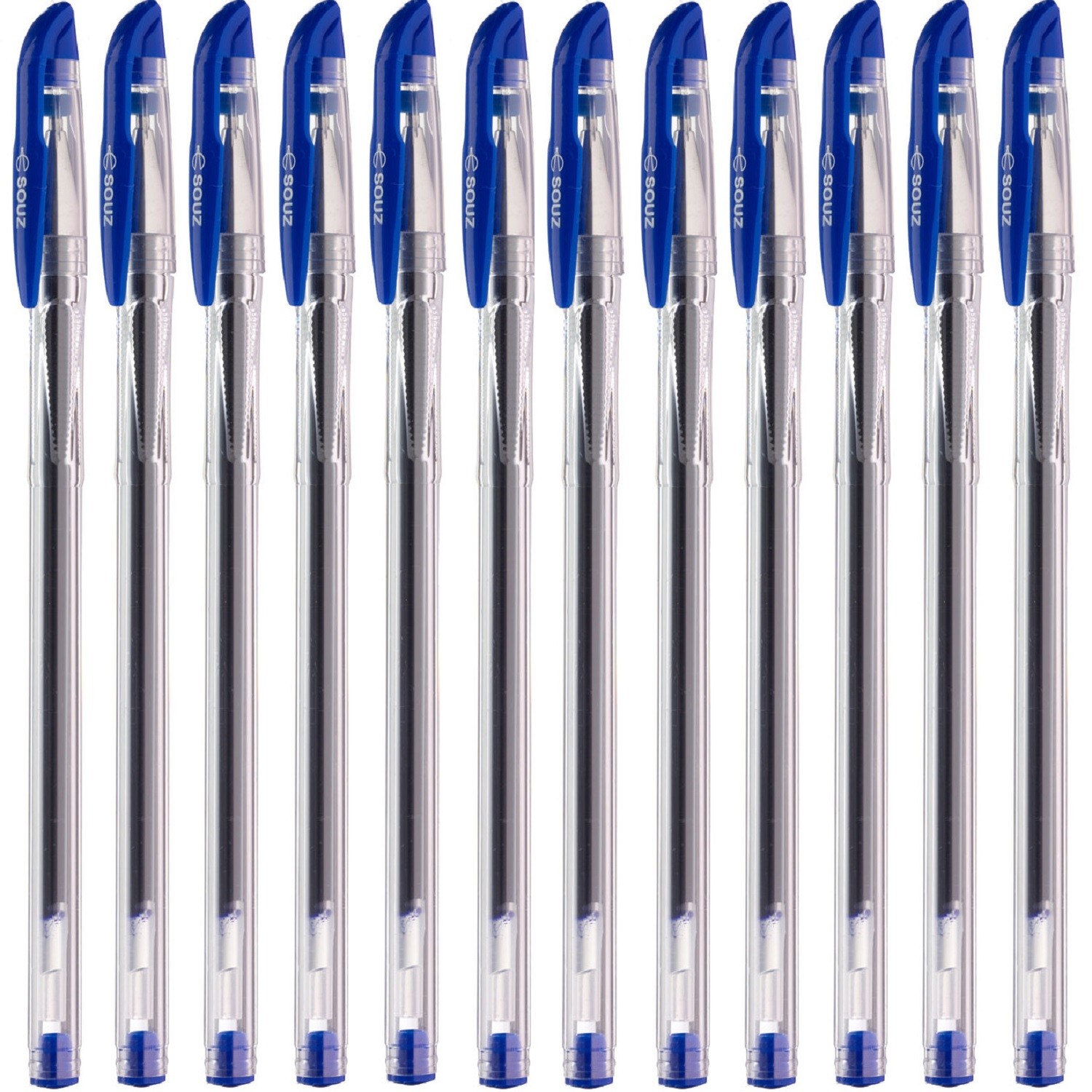 Ручка гелевая Союз Gel Pen Синяя 12шт GPGP-65-01OZ - фото 2