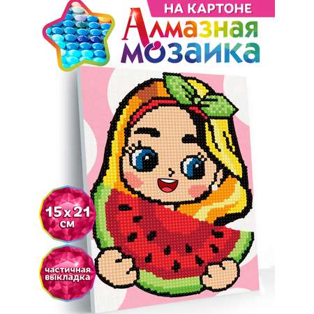 Алмазная мозаика Kiki на картоне Долька лета 15*21