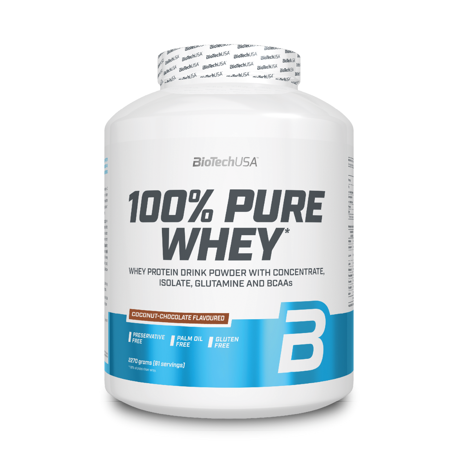 Протеин BiotechUSA 100% Pure Whey 2270 г. Шоколад - кокос - фото 1