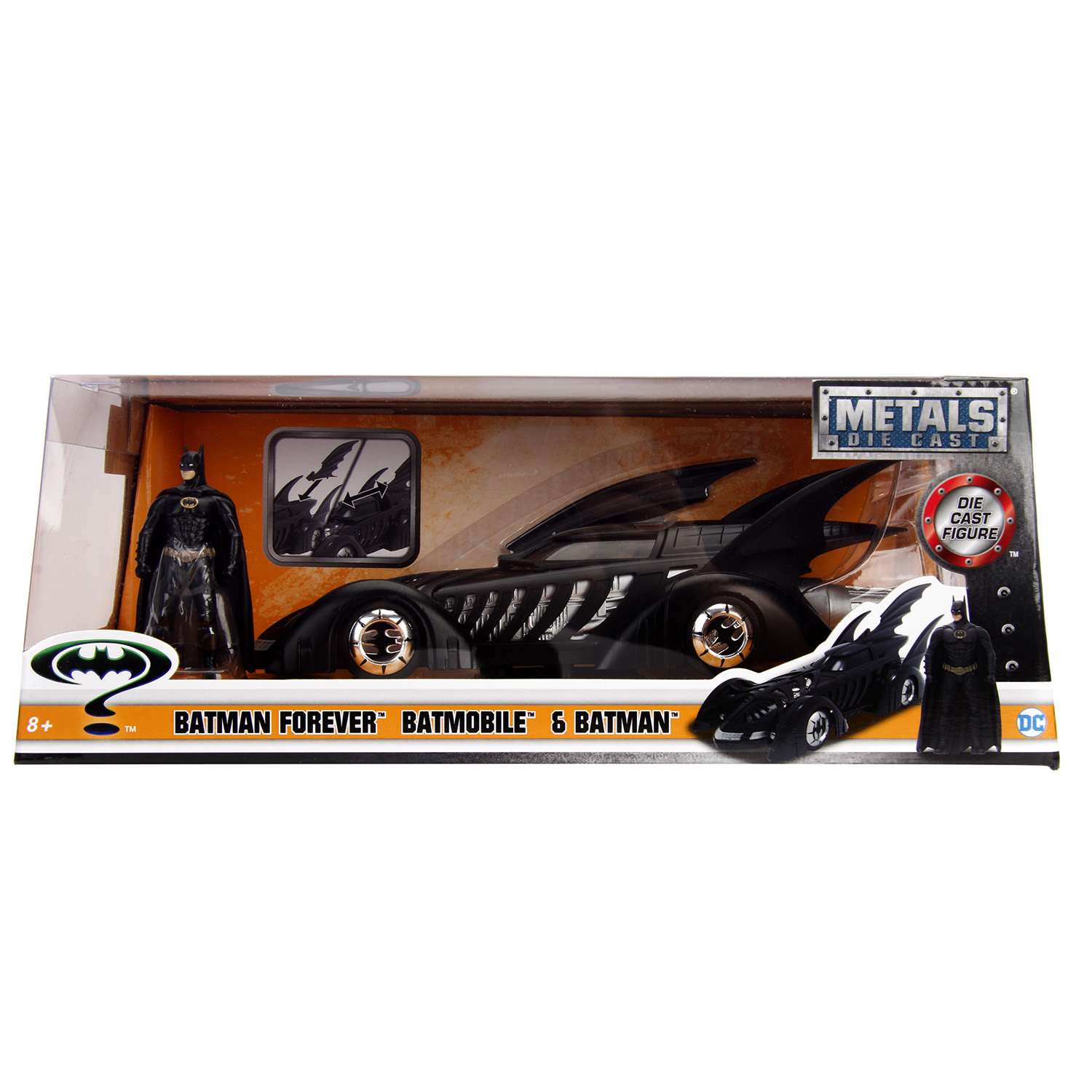 Машина Jada 1:24 Бэтмобиль 1995 +фигурка Бэтмена 98036 98036 - фото 2