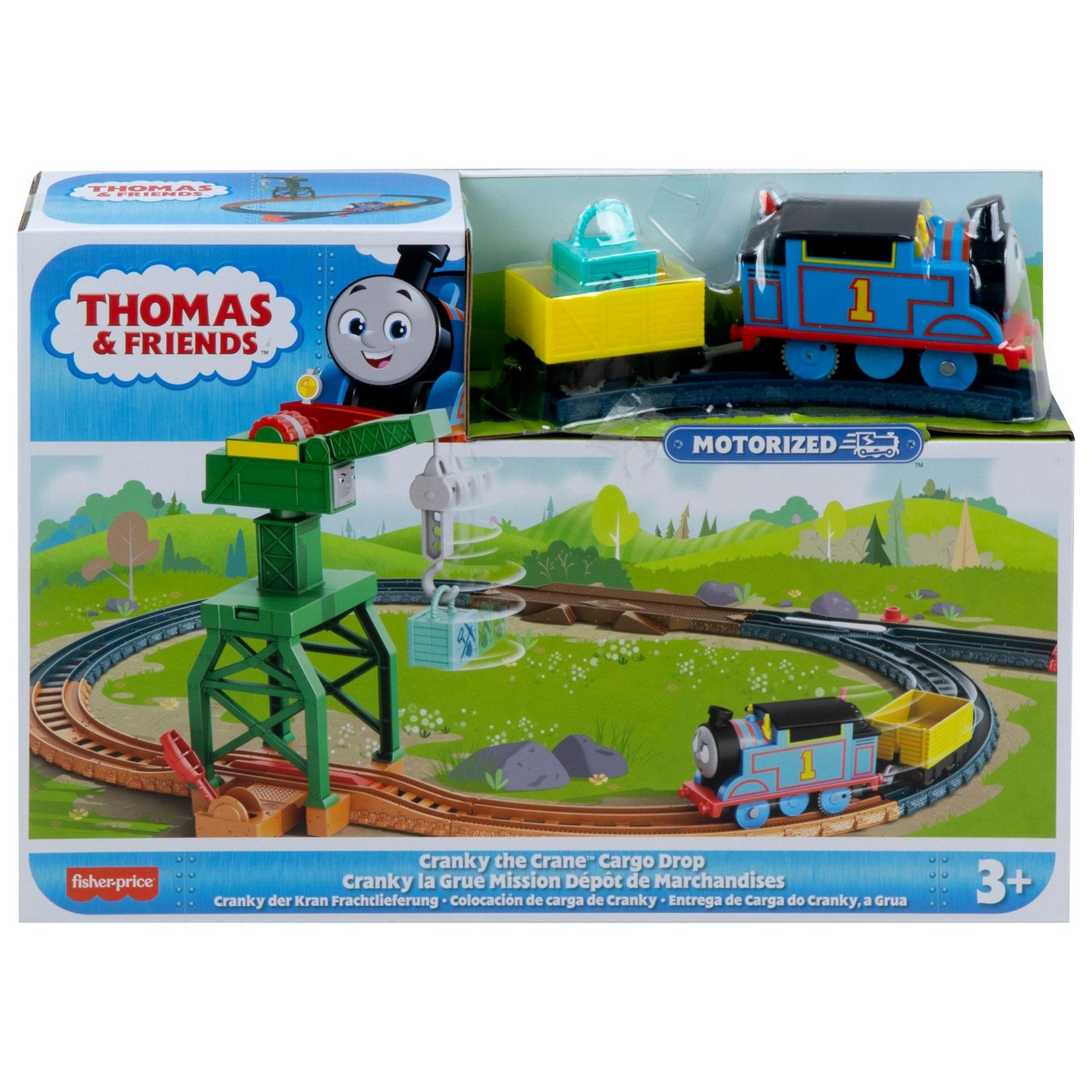 Набор игровой Thomas & Friends Моторизированная трасса Кран Крэнки HGY79  купить по цене 2669 ₽ в интернет-магазине Детский мир