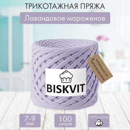 Трикотажная пряжа BISKVIT Лавандовое мороженое