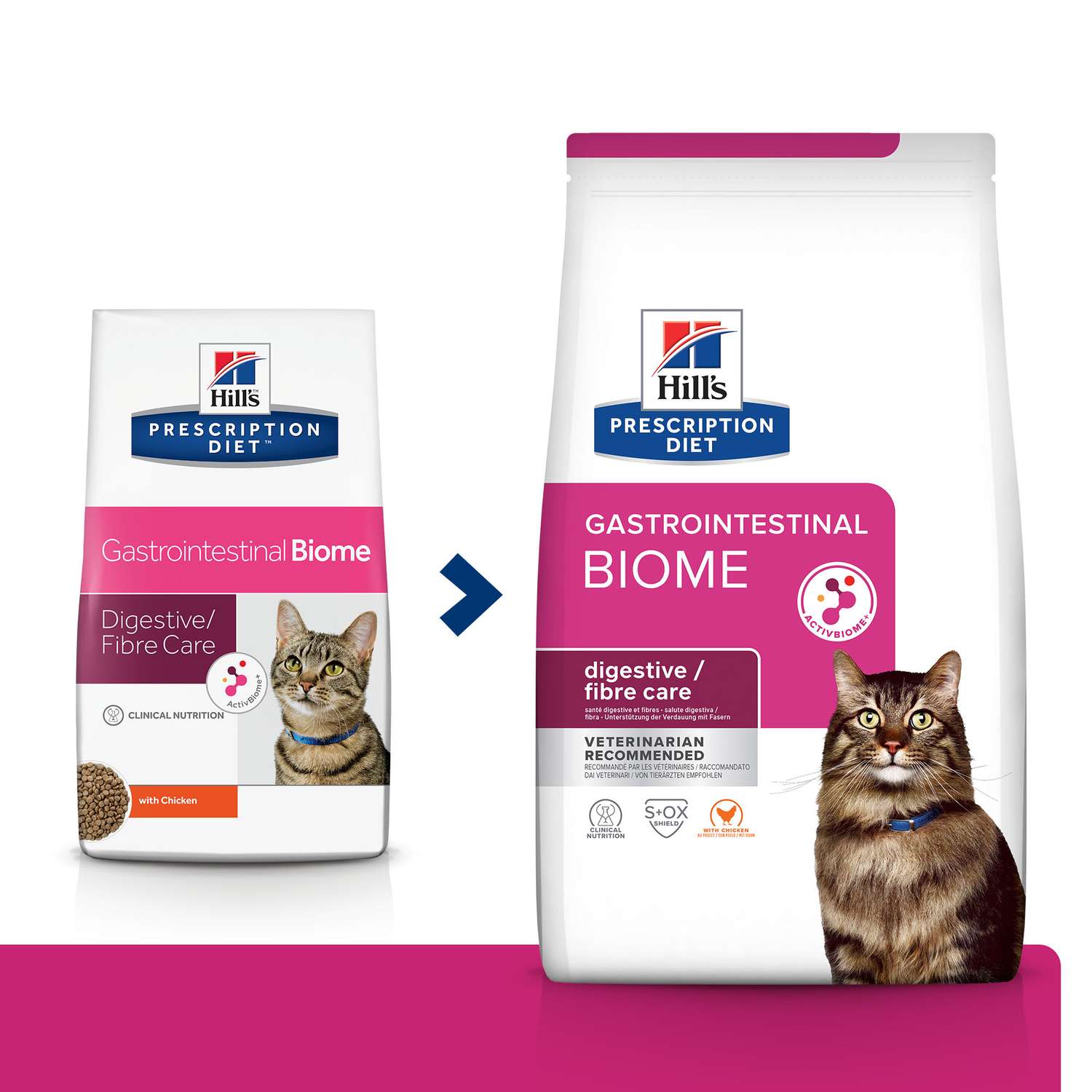 Корм для кошек HILLS 1,5кг Prescription Diet Gastrointestinal Biome c курицей - фото 2
