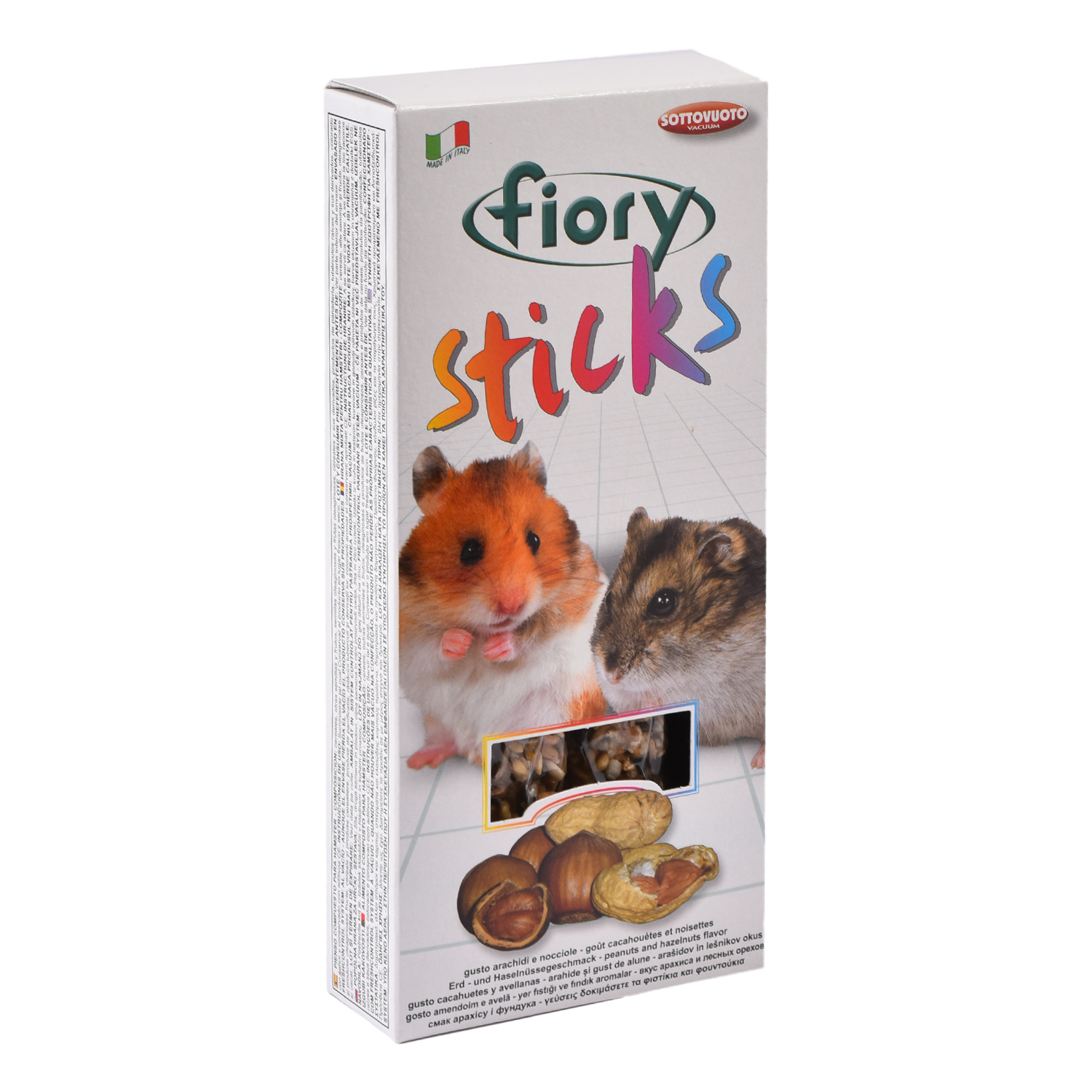 Лакомство для хомяков Fiory Sticks Палочки с орехами 50г 2шт - фото 1