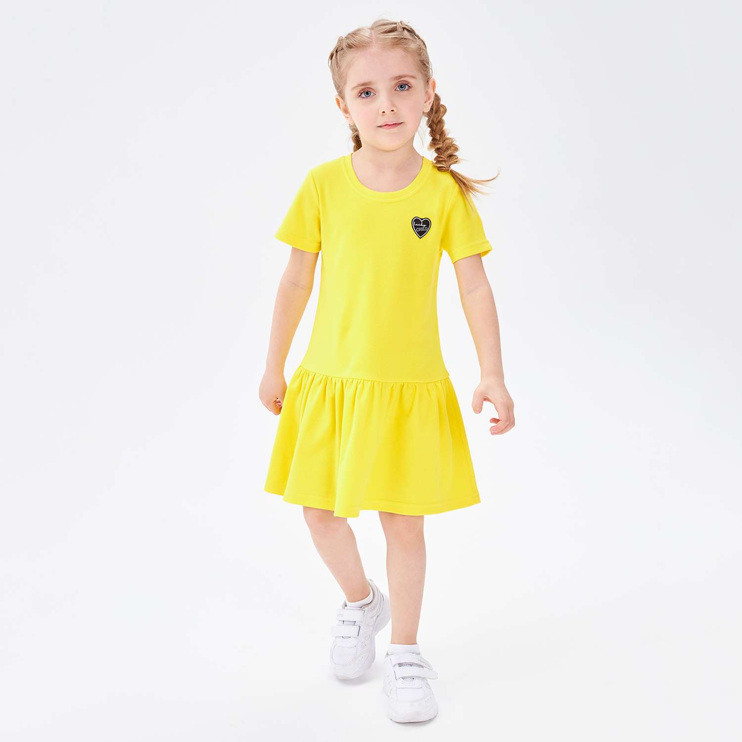 Платье Lucky Child 143-63/желтый/0-2 - фото 1