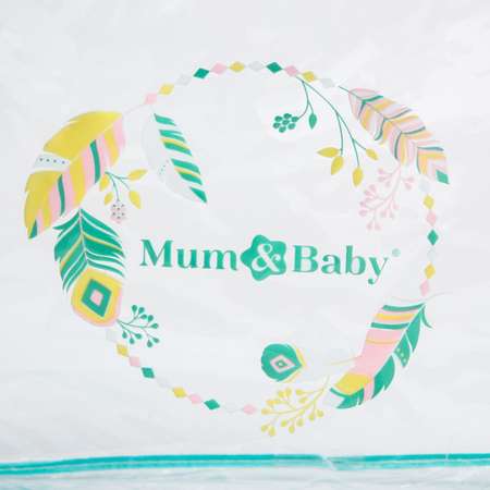 Набор для роддома Mum and Baby сумка и косметичка Перья