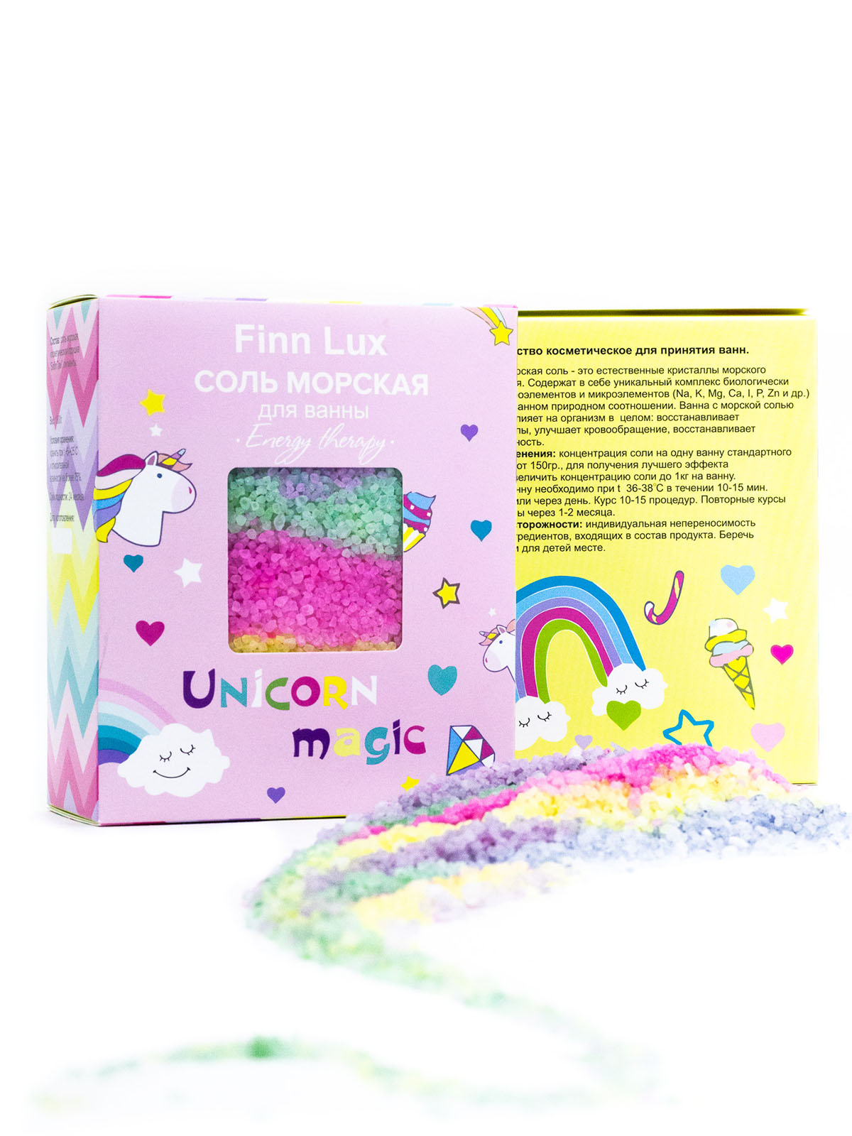 Соль для ванны Finn Lux Морская UNICORN MAGIC купить по цене 204 ₽ в  интернет-магазине Детский мир