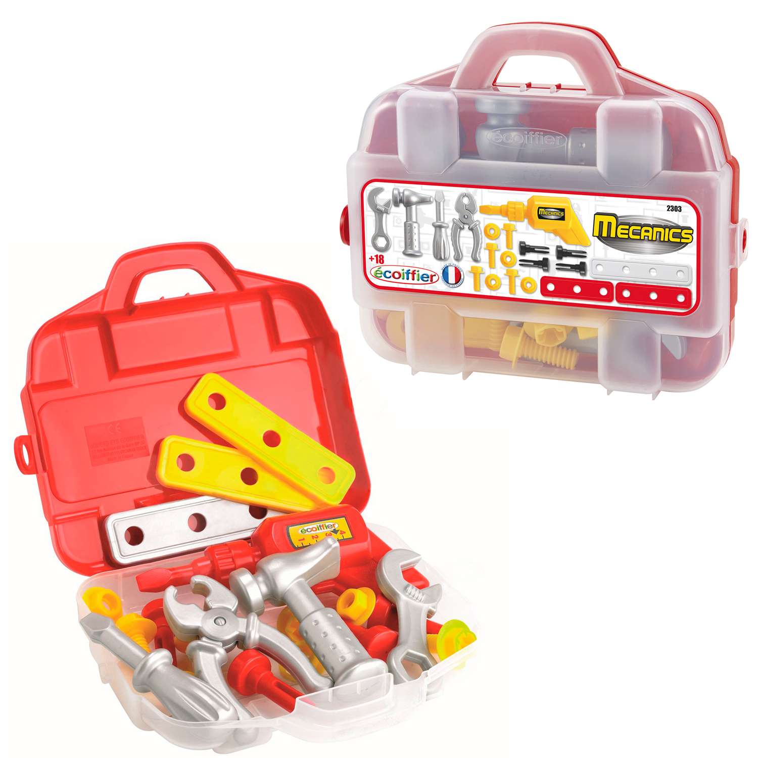 Набор игровой Ecoiffier Детские инструменты в чемоданчике 25х7х23см ECO2303 - фото 2
