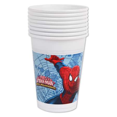 Стакан Decorata Party Spiderman 8шт 1502-4681