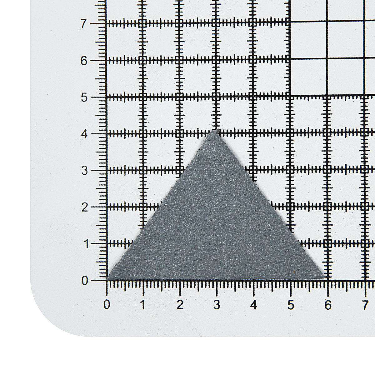 Термоаппликация Галерея нашивка заплатка Треугольник 5.9х4 см 2 шт из кожи для ремонта и украшения одежды серый - фото 4