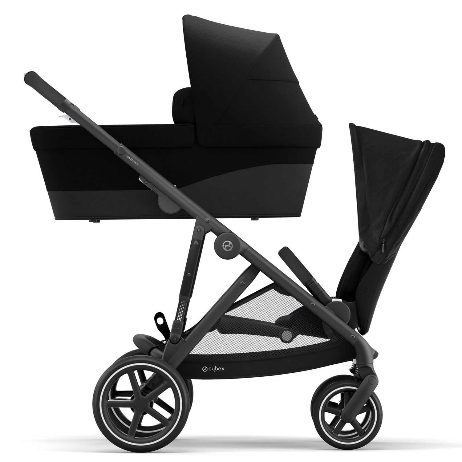 Блок спальный для коляски Cybex Gazelle S Seat с дождевиком Deep Black 520004665 - фото 9