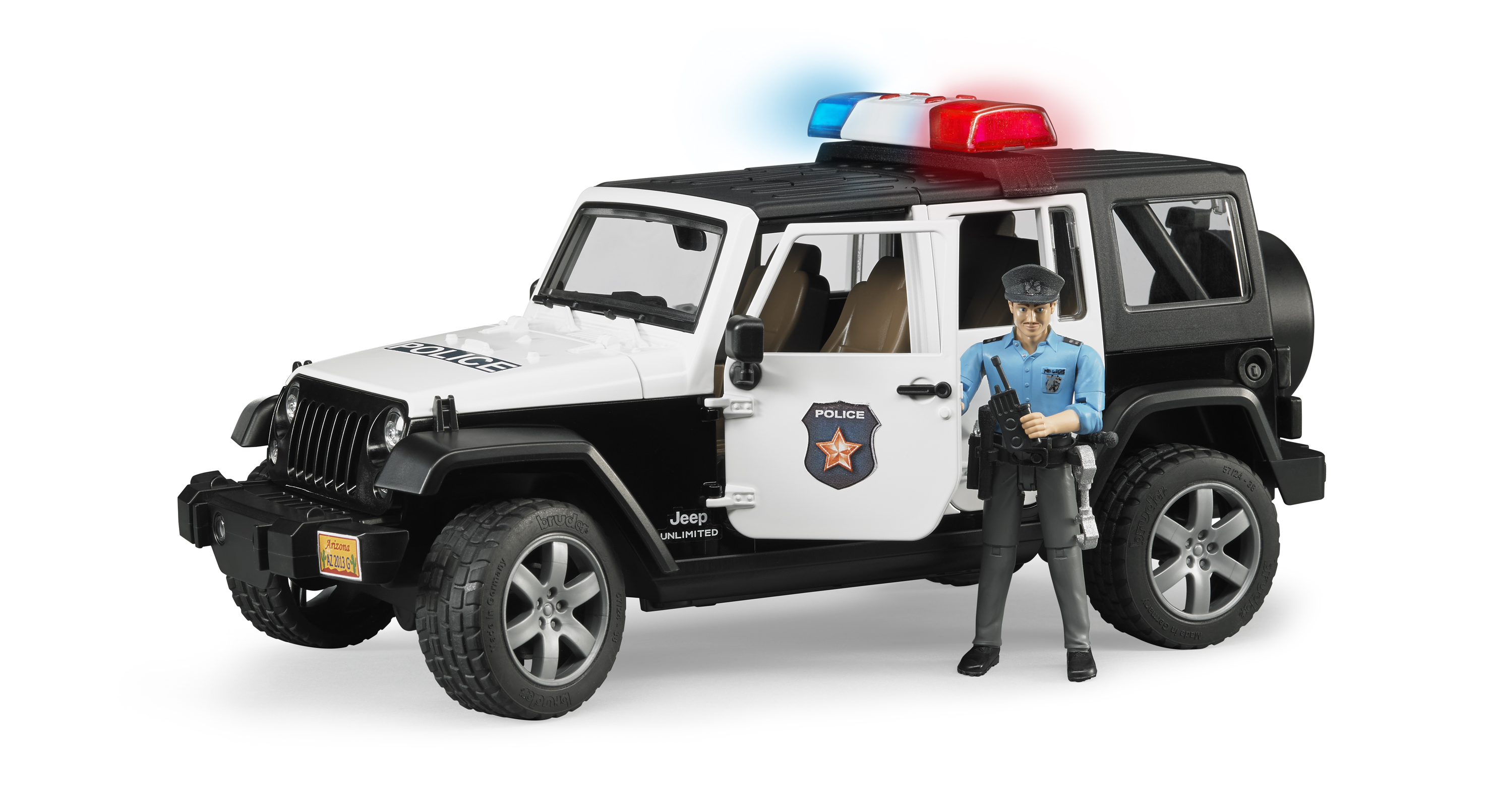 Игрушка BRUDER Внедорожник Jeep Полицейская машина с фигуркой купить по  цене 7104 ₽ в интернет-магазине Детский мир