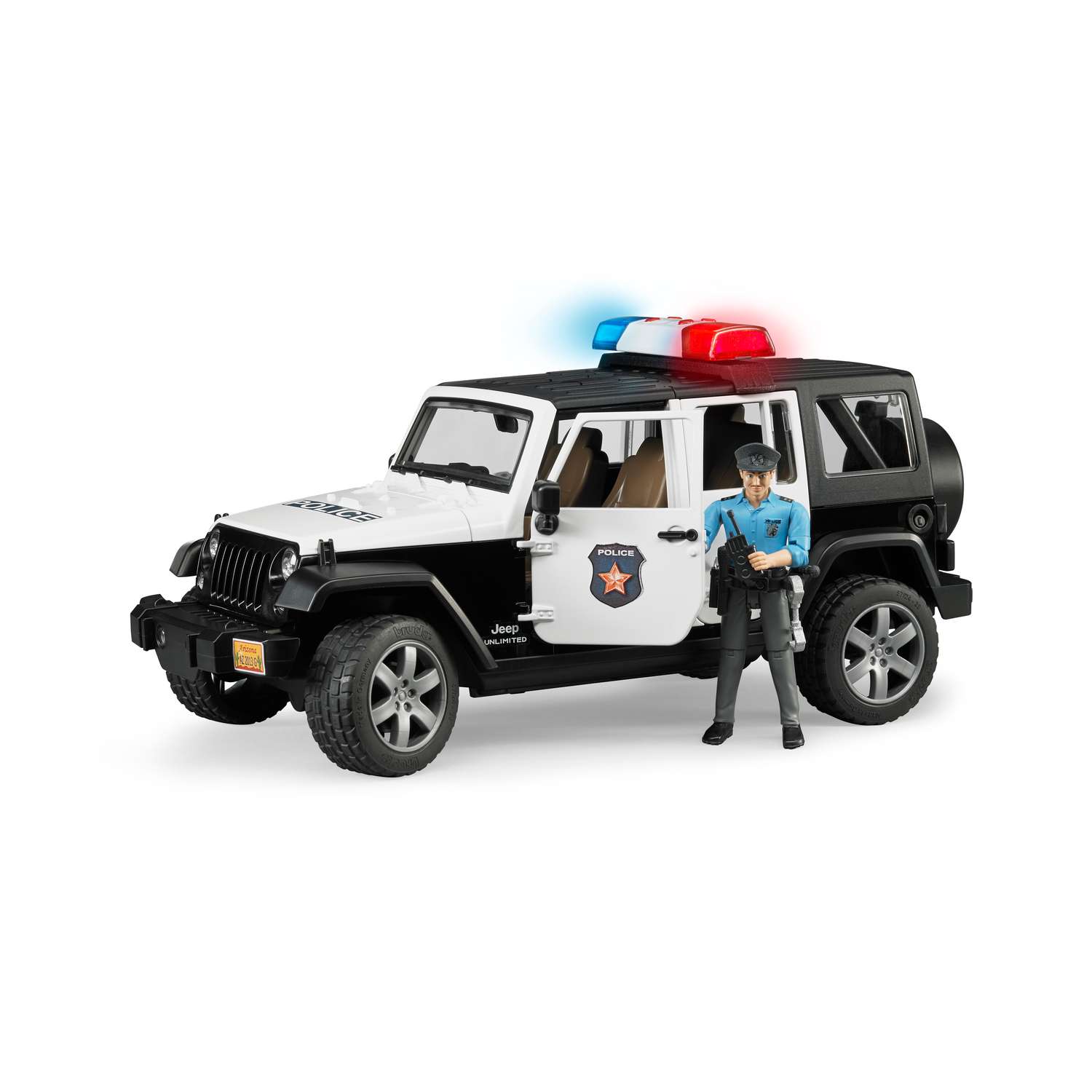 Игрушка BRUDER Внедорожник Jeep Полицейская машина с фигуркой 02-526 - фото 1