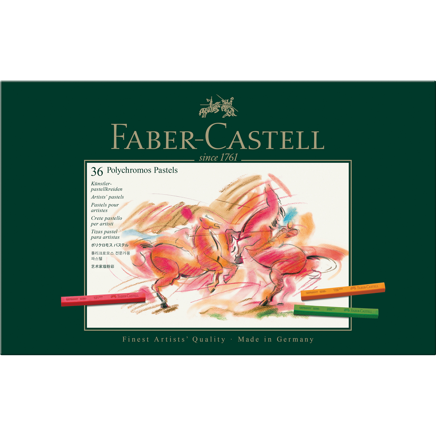 Пастель Faber Castle художественная Polychromos 36 цветов - фото 1