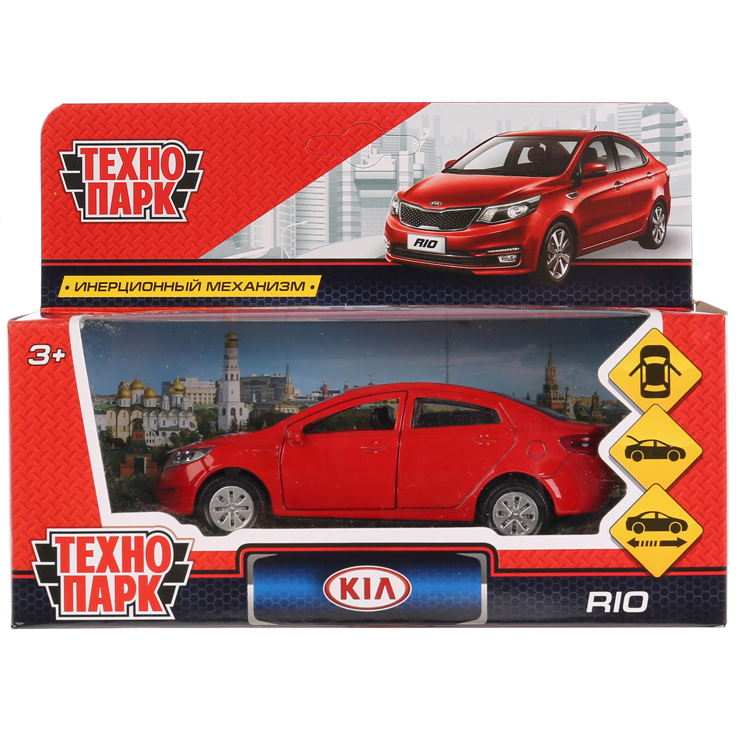 Машина Технопарк Kia Rio инерционная 273048 купить по цене 99 ₽ в  интернет-магазине Детский мир