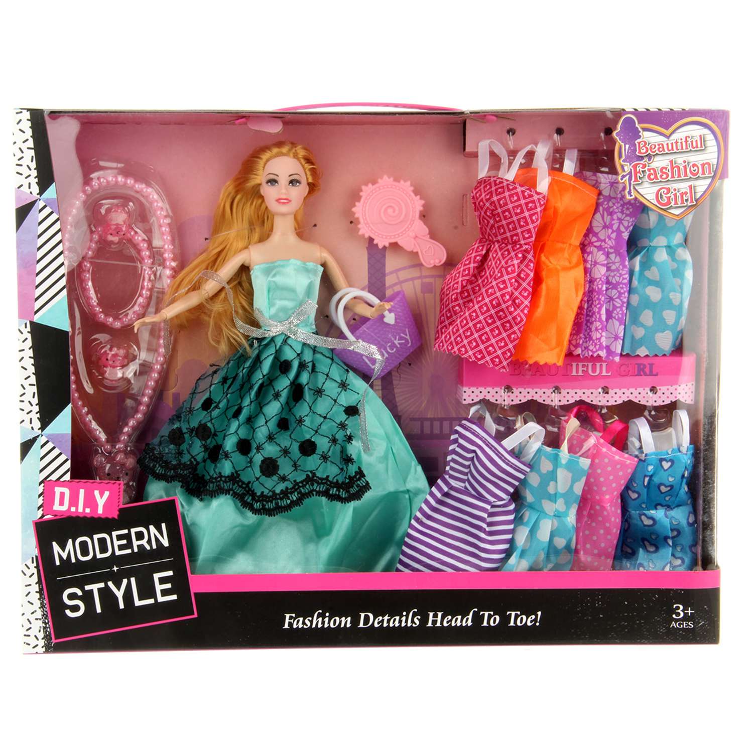 Кукла модель Барби Veld Co С набором одежды 126371 - фото 2