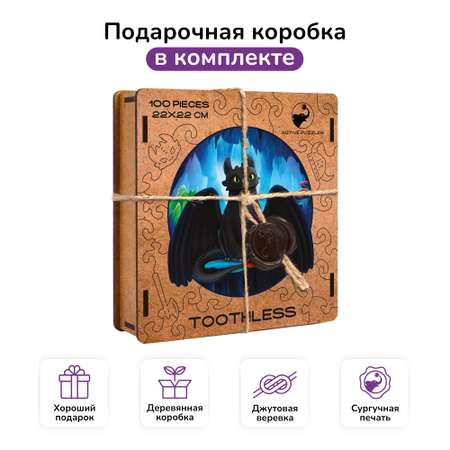 Пазл фигурный деревянный Active Puzzles Беззубик