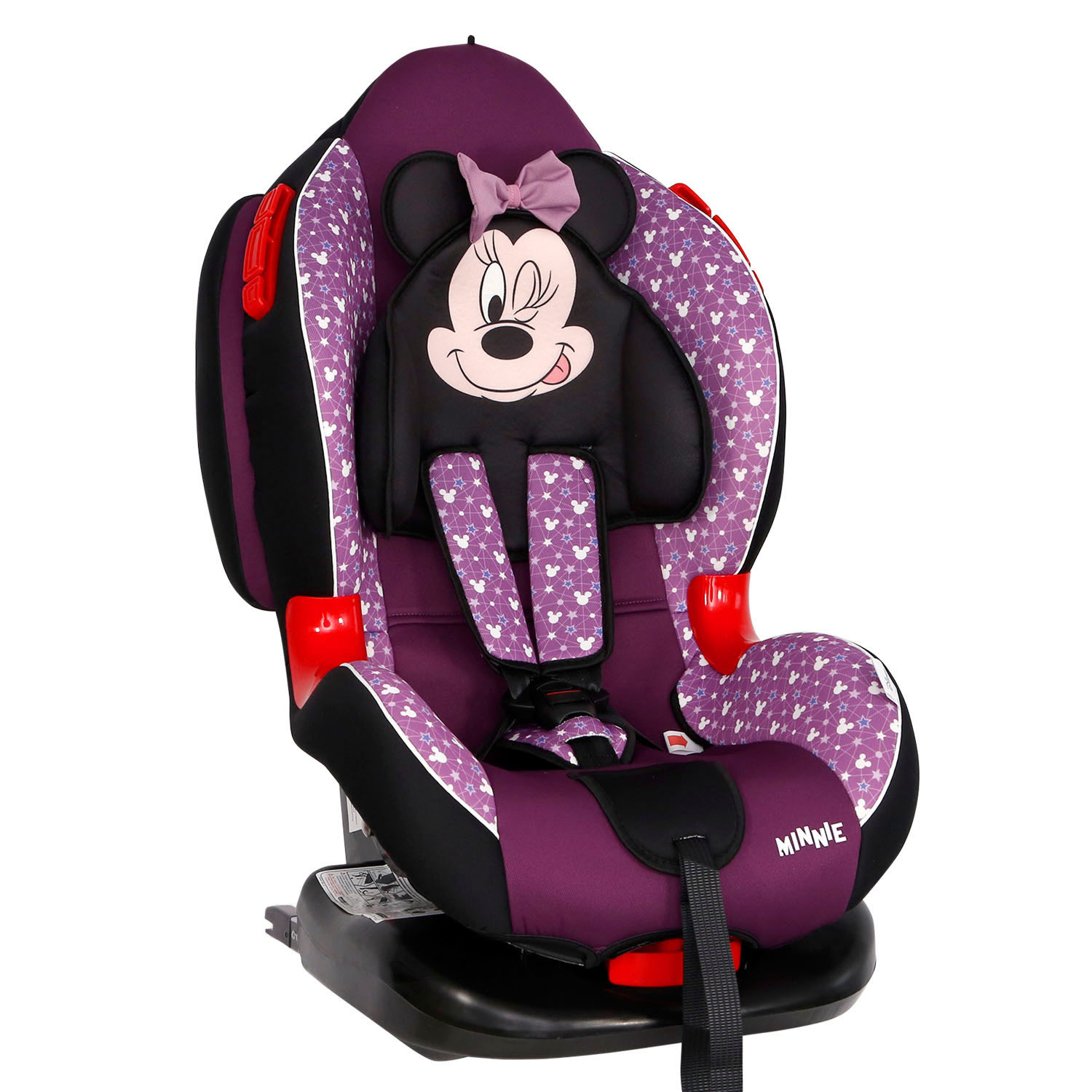 Автокресло SIGER Disney Кокон Isofix Микки Маус Звезды Фиолетовый - фото 1