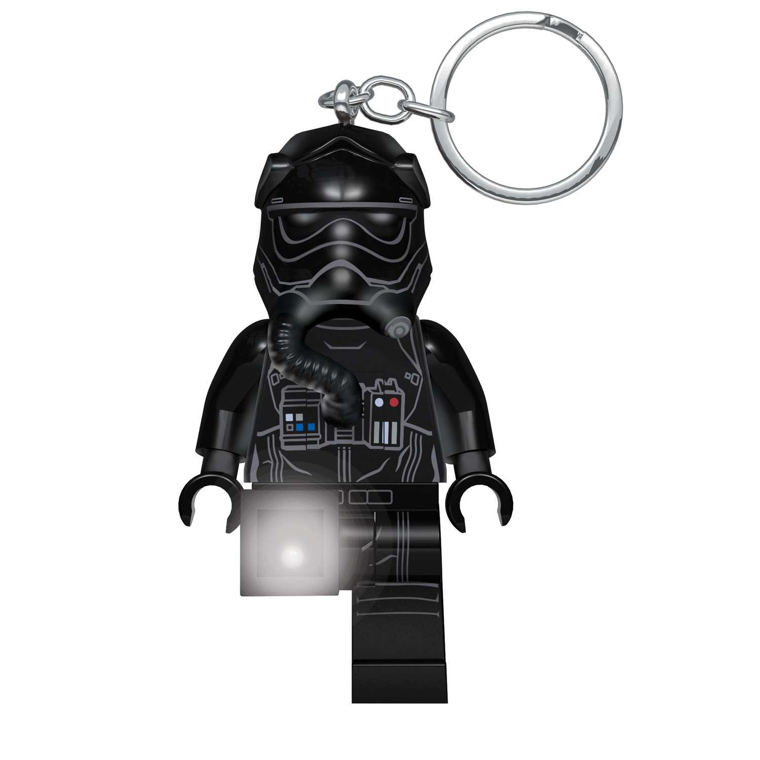 Брелок-фонарик для ключей LEGO Star Wars-Пилот истребителя TIE (Первый орден) - фото 2