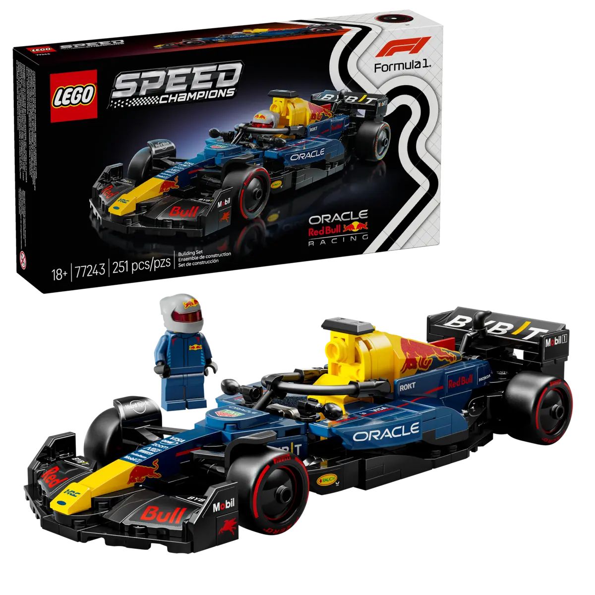 Конструктор LEGO Oracle Red Bull Racing RB20 F1 Race Car 77243 - фото 1