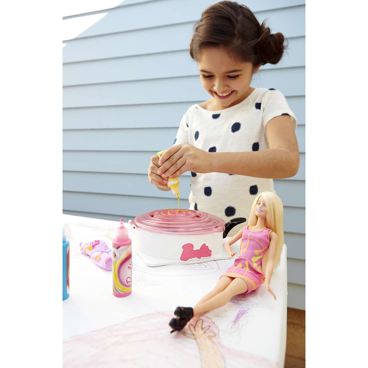 Набор с куклой Barbie для создания цветных нарядов DMC10 - фото 19