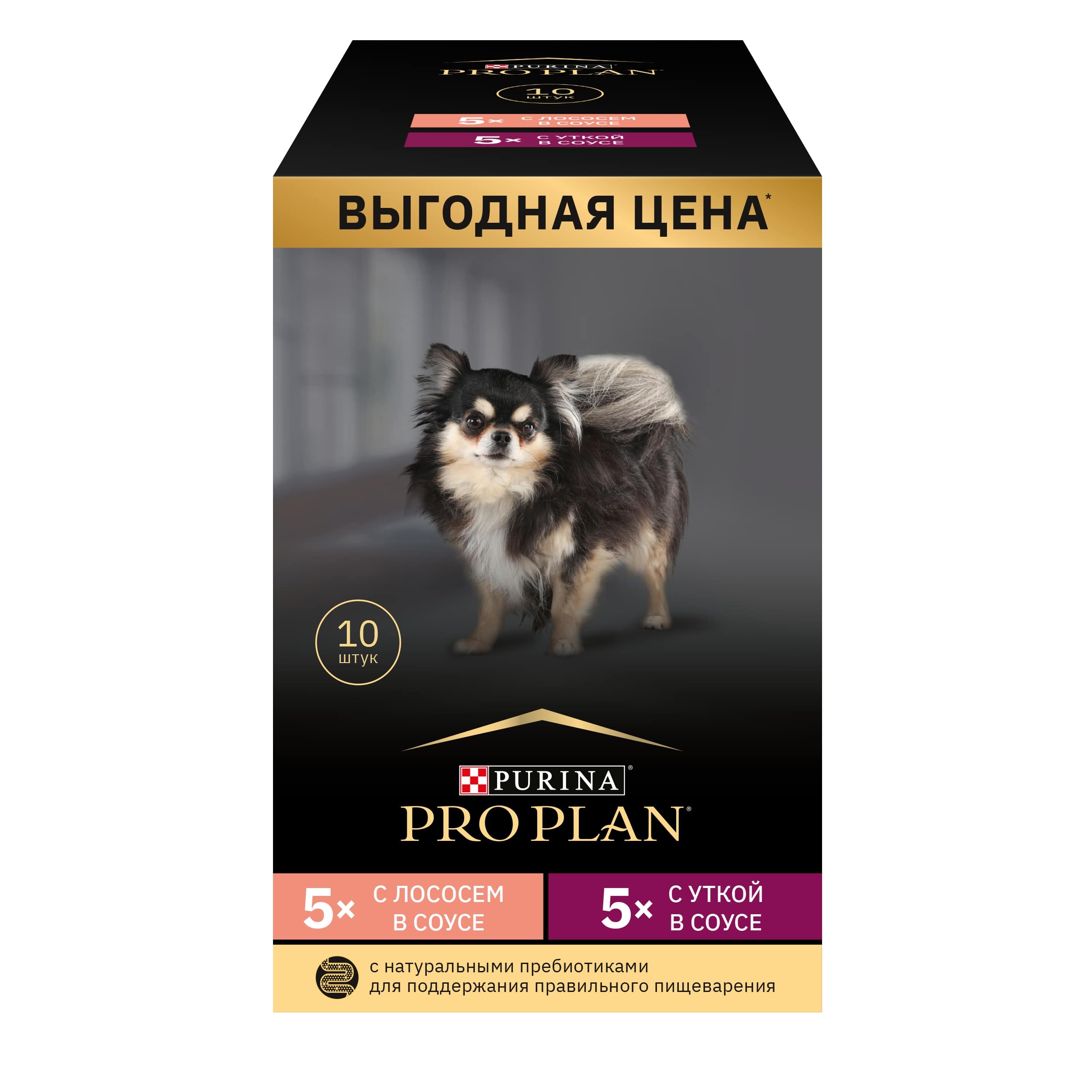 Влажный корм для собак PRO PLAN 0.085 кг лосось, утка (полнорационный) - фото 1