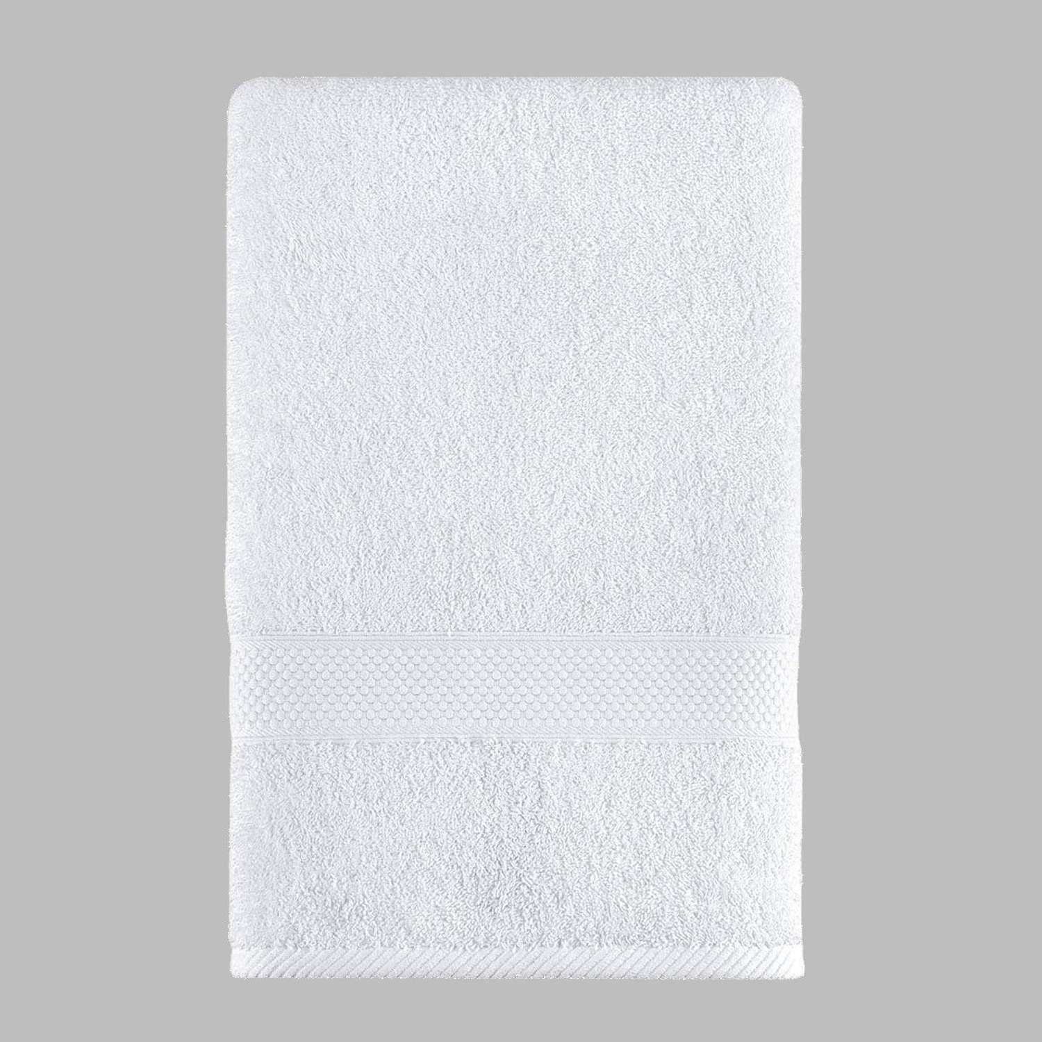 Полотенце для ванной Arya Home Collection однотонное 50х90 см Miranda Soft белый - фото 1