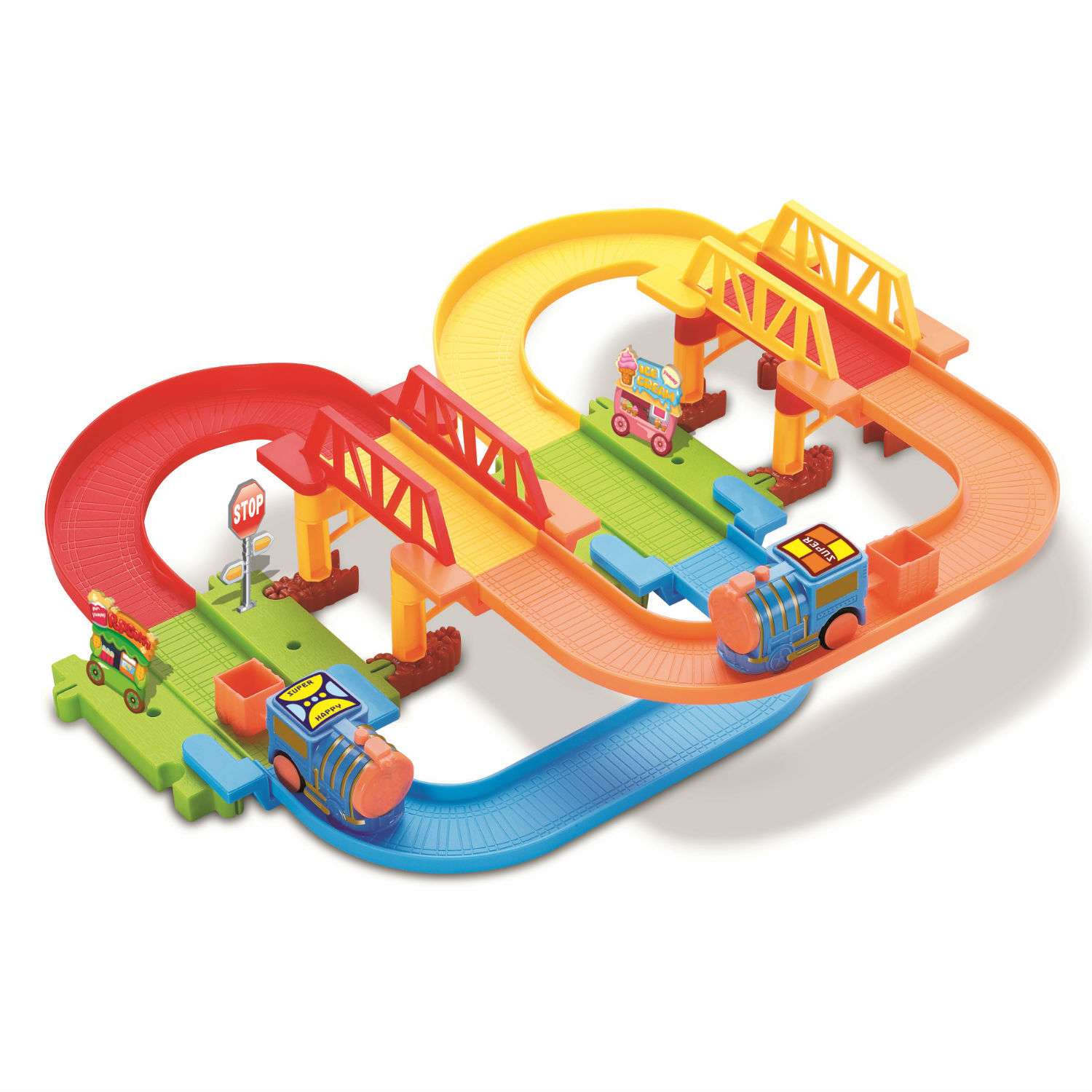 Железнодорожный набор Devik Toys поезд в комплекте 3110161 - фото 1