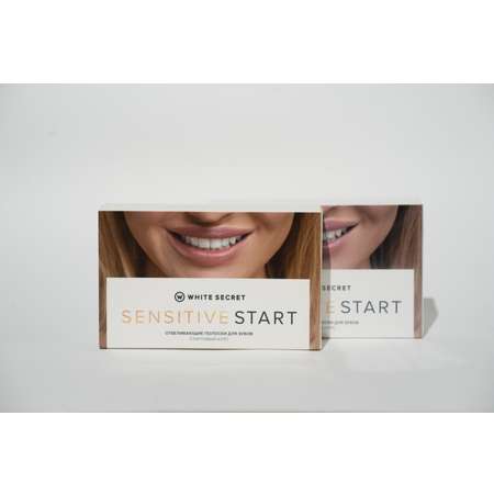 Полоски для отбеливания зубов White Secret Sensitive Start бережное отбеливание для чувствительных зубов 7 дней