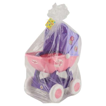 Коляска для кукол Полесье Arina Розовая-Фиолетовая 48202