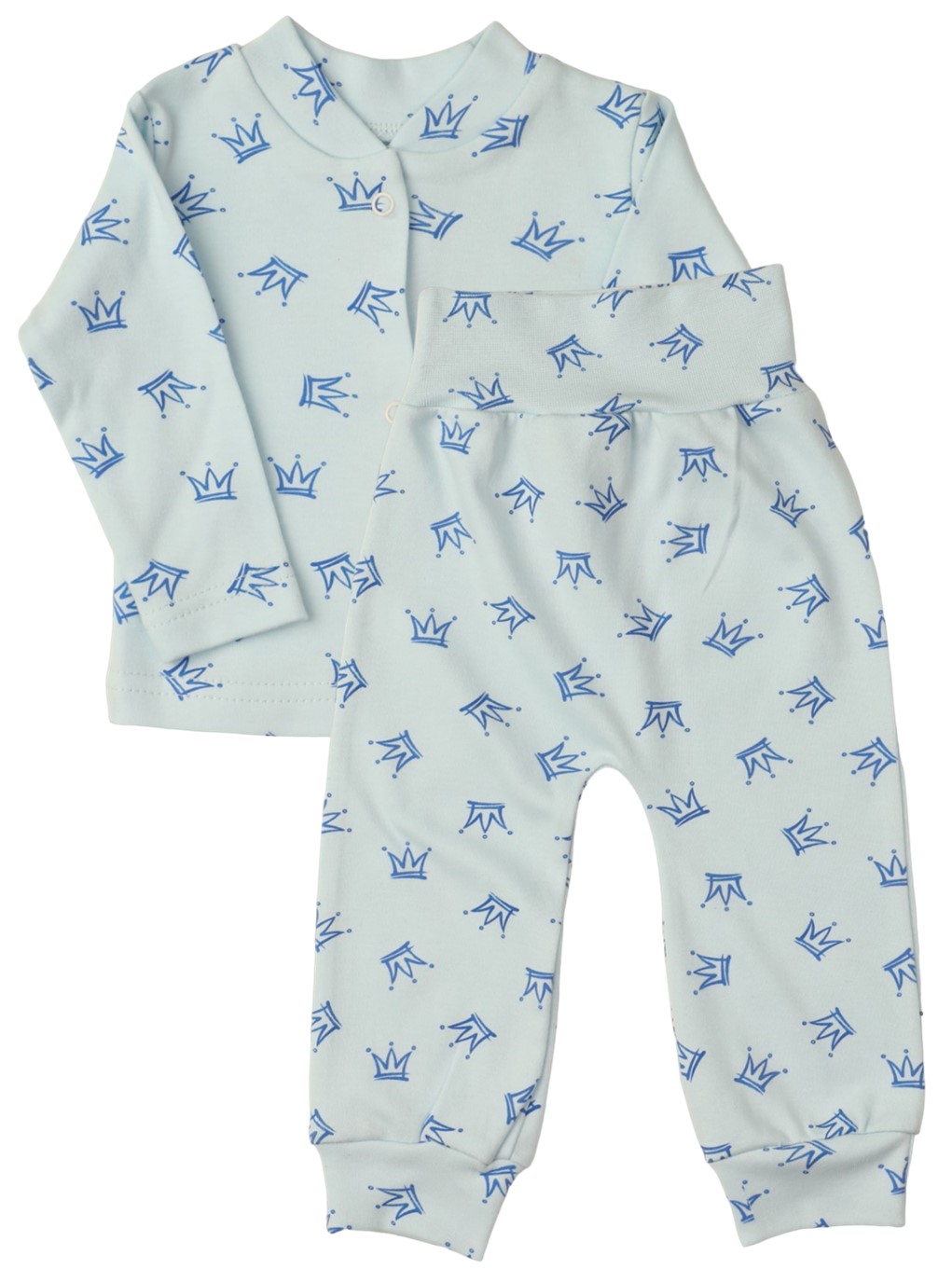 Кофточка и штанишки ReAnn Костюм детский с рисунком 1шт. REANN голубой - фото 1