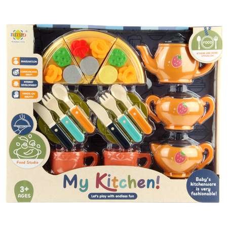 Детская посуда игрушечная Veld Co с продуктами