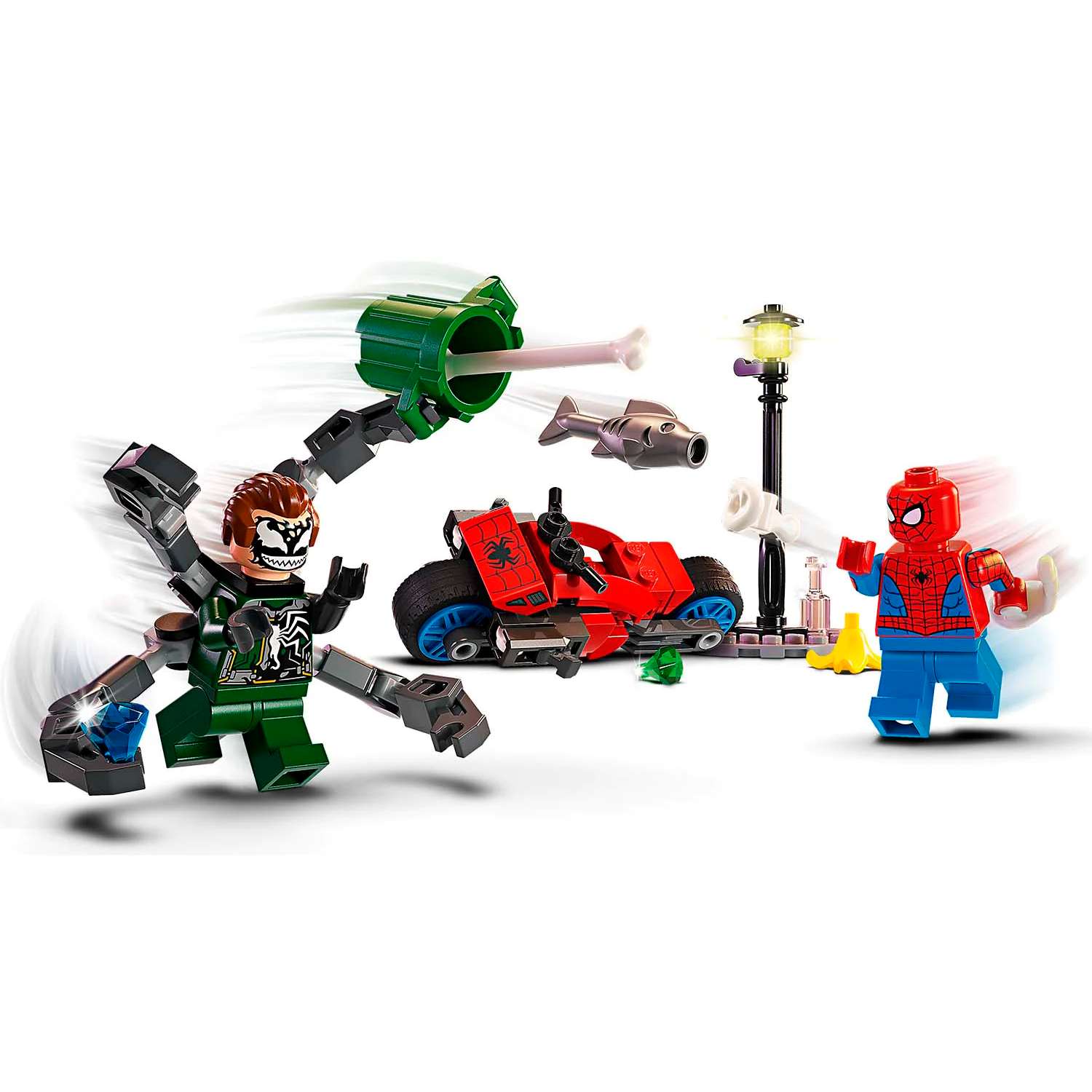Конструктор детский LEGO Marvel Погоня на мотоцикле: Человек-паук 76275 - фото 2