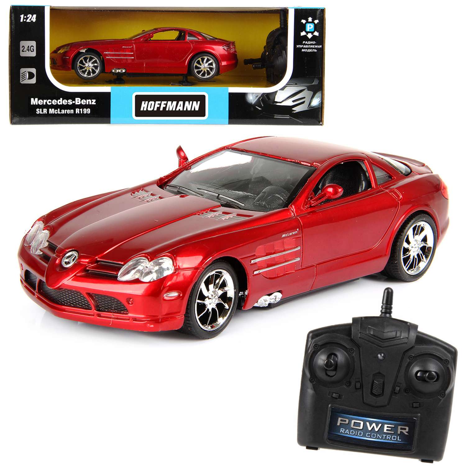 Машина радиоуправляемая HOFFMANN 1:24 mercedes benz slr mclaern r199 купить  по цене 1612 ₽ в интернет-магазине Детский мир